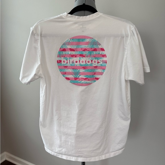 Birddogs White Tee with Pink Accent - Picture 4 of 5